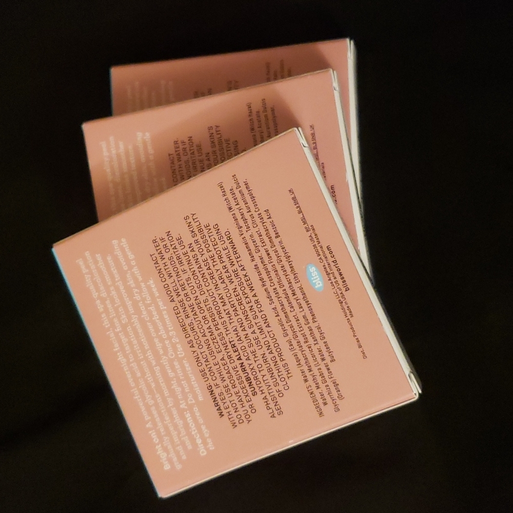 Bundle! 3 bliss 4ct That's Incredi-peel Glycolic Acid Resurfacing Pads - Picture 11 of 12